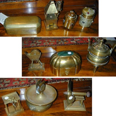 Lot 192 - Miscellaneous Group of Ten Brass Articles