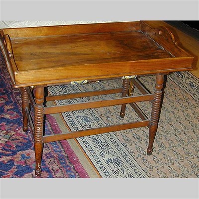 Lot 202 - Victorian Walnut Tray on Stand