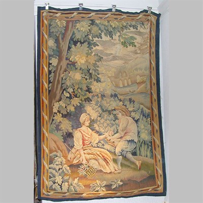 Lot 576 - Aubusson Tapestry France, 19th century...
