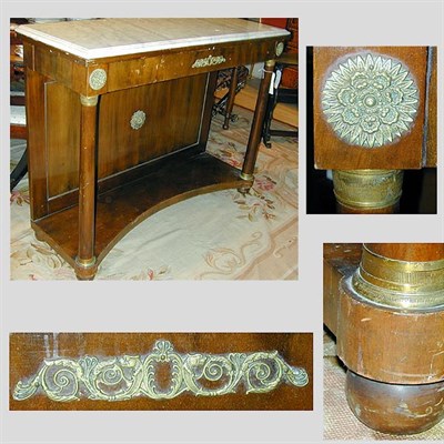 Lot 226 - Empire Style Gilt-Bronze Mounted Marble Top...