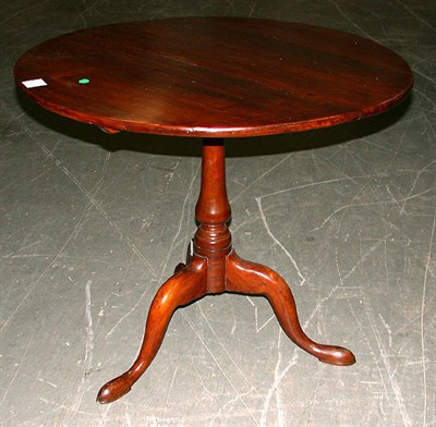 Lot 373 - Chippendale Cherry Tripod Tilt-Top Table The...