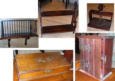 Lot 243 - Miscellaneous Group of Five Wood Articles...