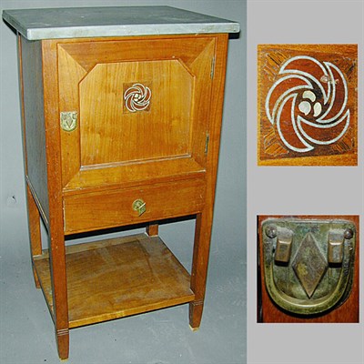 Lot 246 - Art Deco Mother-of-Pearl Inset Marble Top...
