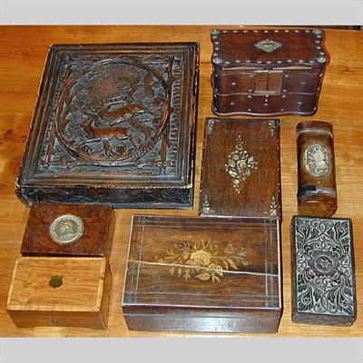 Lot 279 - Miscellaneous Group of Wood Boxes...