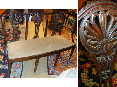 Lot 288 - George III Style Upholstered Mahogany...