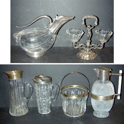 Lot 293 - Miscellaneous Group of Six Silver and Glass...