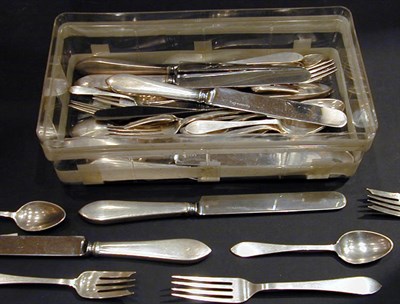 Lot 307 - Group of Continental Silver Flatware...