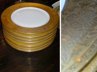 Lot 330 - Set of Ten Continental Gilt Decorated...