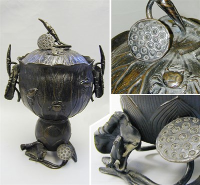 Lot 121 - Japanese Bronze Centerpiece in the Form of a...