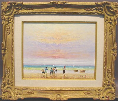 Lot 65 - Luciano Rampaso Italian, b. 1936 PLAGE...