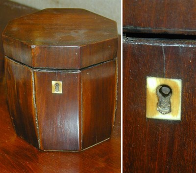 Lot 362 - Georgian Mahogany Tea Caddy