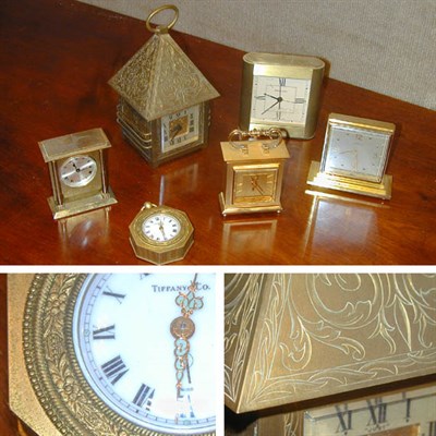 Lot 363 - Miscellaneous Group of Six Desk Clocks