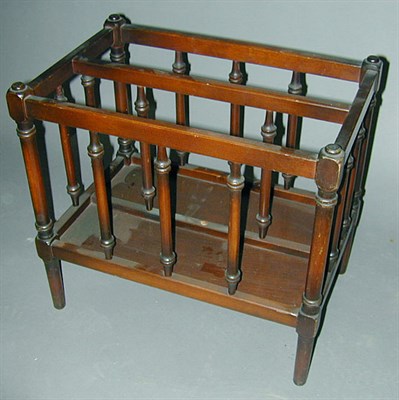 Lot 422 - Georgian Style Mahogany Canterbury
