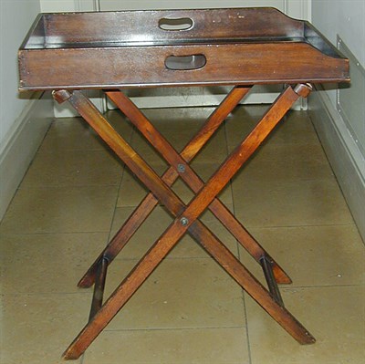 Lot 365A - George III Style Mahogany Tray on Stand