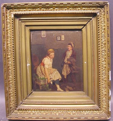 Lot 32 - Julius Hubner, II German, 1842-1874 A CHANGE...