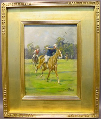 Lot 141 - George Wright British, 1860-1942 POLO SCENE...