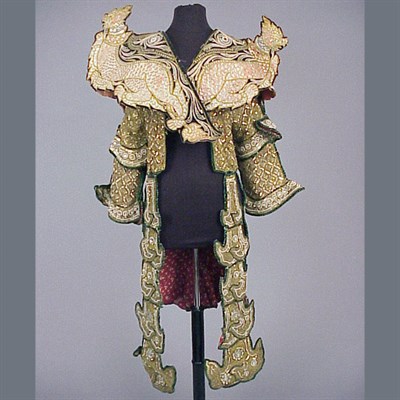 Lot 556 - Sequined and Jeweled Traditional Dance Costume...