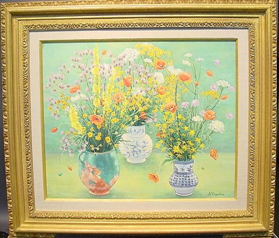 Lot 184 - Andre Vignoles French, b. 1920 BOUQUET SUR...