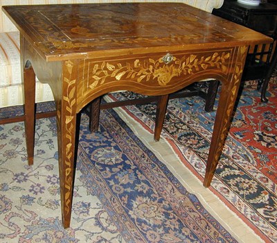 Lot 687 - Neoclassical Style Marquetry Inlaid Mahogany...