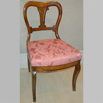 Lot 361 - Set of Six American Restauration Mahogany Side...