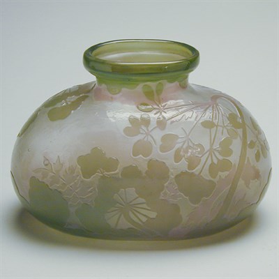 Lot 110 - Galle Cameo Glass Vase Of ovoid form, cut and...