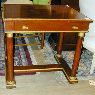Lot 277 - Empire Style Bronze-Mounted Mahogany Side Table