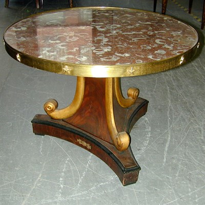 Lot 443 - Empire Style Gilt-Bronze Mounted Mahogany and...