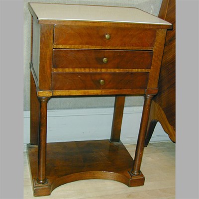 Lot 248 - Pair of Empire Style Mahogany Chiffoniers