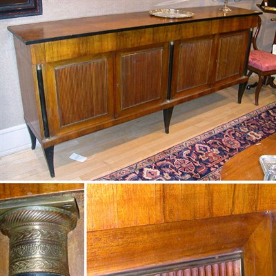 Lot 353 - Directoire Style Part Ebonized Mahogany Server