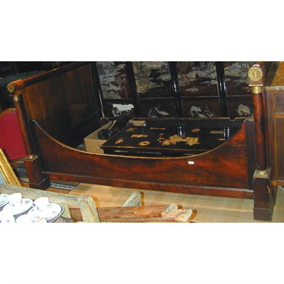 Lot 193 - Empire Gilt-Bronze Mounted Mahogany Bed