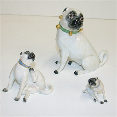 Lot 344 - Group of Three Meissen Porcelain Figures of...