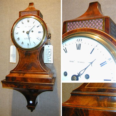 Lot 439 - Regency Inlaid Mahogany Bracket Clock on Stand...