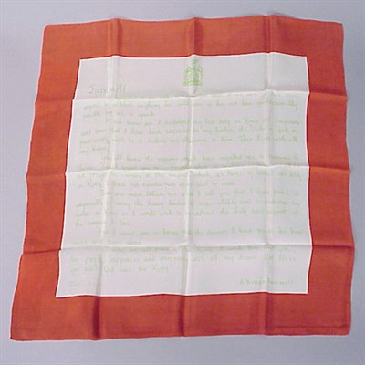 Lot 297 - Abdication Speech Scarf A King's Farewell Late...