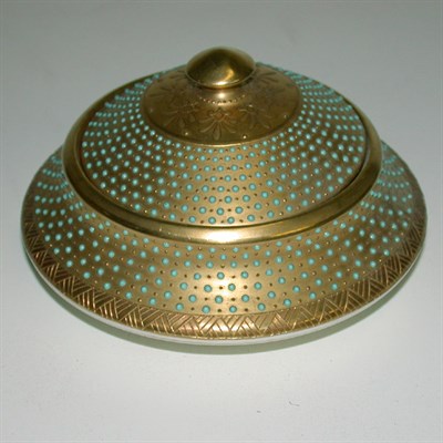 Lot 231 - Coalport 'Jeweled' Porcelain Covered Bowl Of...