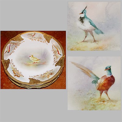 Lot 219 - Set of Eight Limoges Porcelain Plates Each...