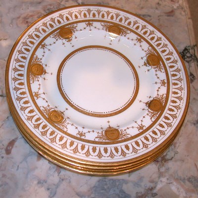 Lot 217 - Set of Ten Minton Porcelain Luncheon Plates...