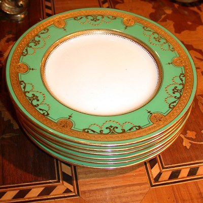 Lot 214 - Set of Twelve Minton Porcelain Bread and...