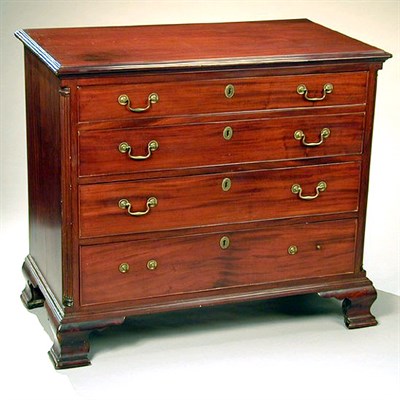 Lot 402 - Chippendale Mahogany Chest of Drawers...
