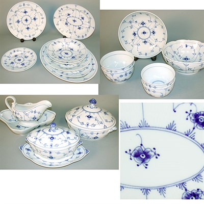 Lot 446 - Royal Copenhagen Porcelain Dinner Service In...