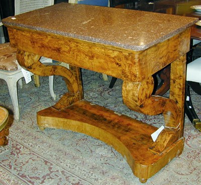 Lot 553 - Charles X Burl-Wood Console Early 19th century...