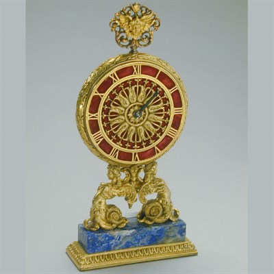 Lot 317 - E. F. Caldwell & Co. Gilt-Bronze Clock The...