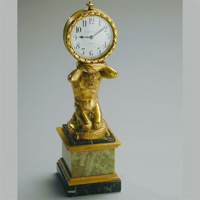 Lot 318 - E. F. Caldwell & Co. Gilt-Bronze Clock In the...