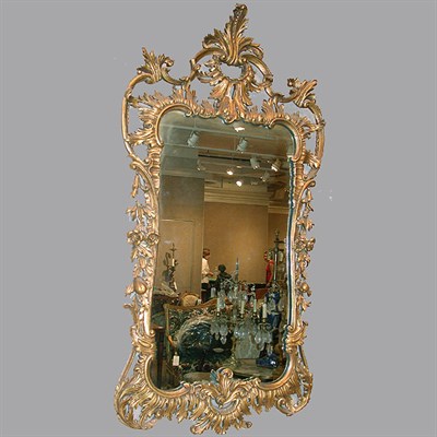 Lot 324 - Louis XV Style Gilt Carved Wood Mirror With...
