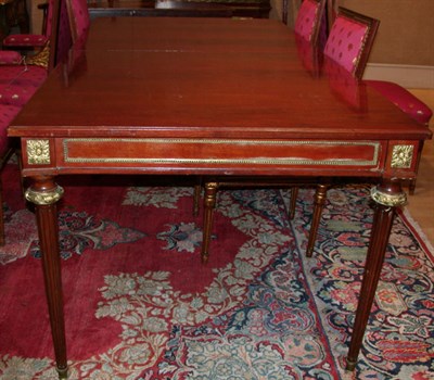 Lot 212 - Louis XVI Style Gilt-Bronze Mounted Mahogany...