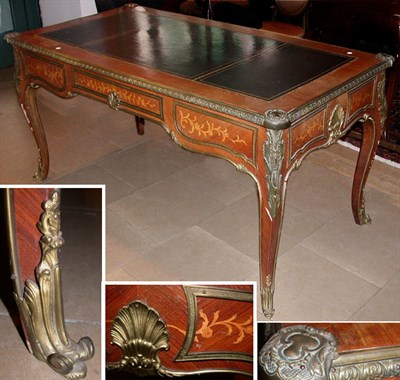 Lot 377 - Louis XV Style Gilt-Bronze Mounted Bureau Plat...
