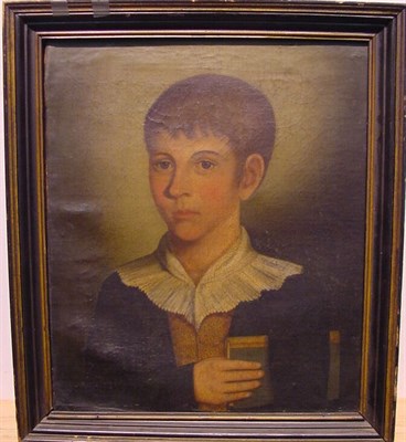 Lot 21 - Manner of John Brewster, Jr. PORTRAIT OF A BOY...