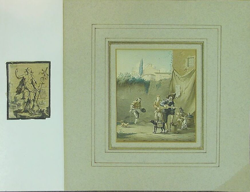 Lot 12 - Manner of Karel Dujardin VILLAGE PERFORMERS...