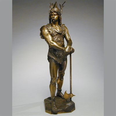 Lot 248 - Bronze Sculpture of a Nordic Warrior The...
