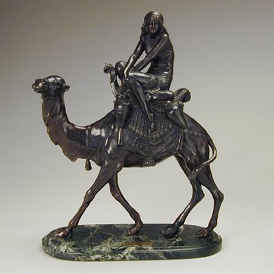 Lot 182 - Bronze Group of a Maiden on a Camel Edouard...