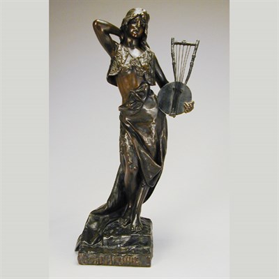 Lot 250 - Bronze Sculpture Bohemienne Edouard Villanis...